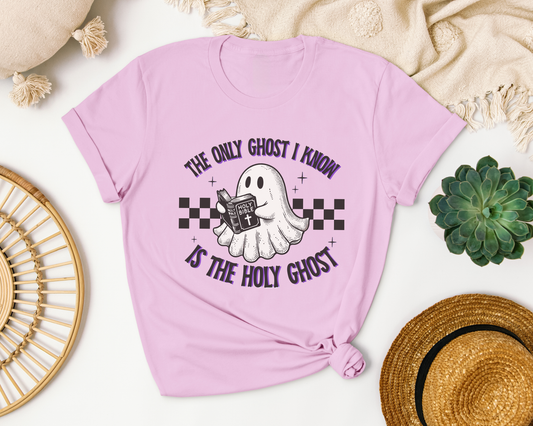 The Only Ghost I Know Is The Holy Ghost Soft Cotton Tee - Christian Shirt