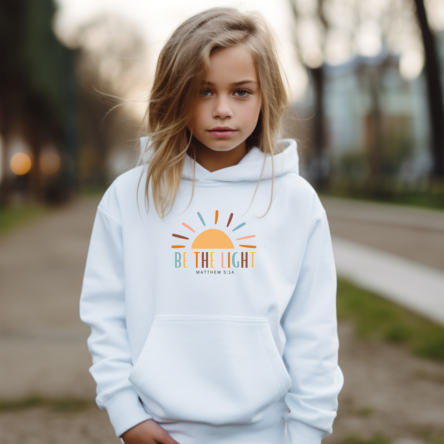 Be The Light Youth Christian Hoodie