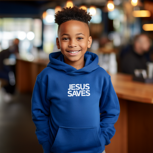 Jesus Saves Youth Christian Hoodie