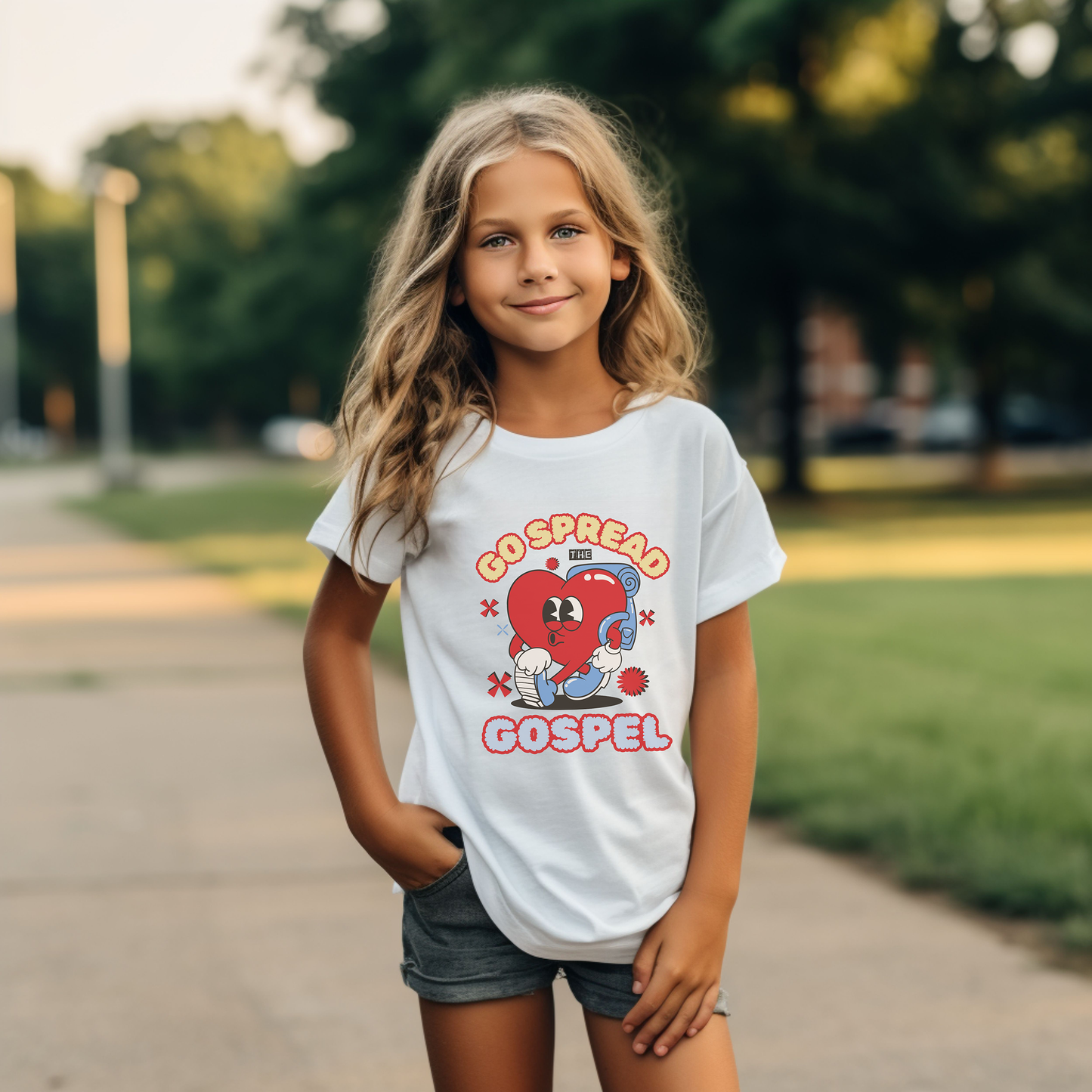 Go Spread The Gospel Comfort Colors Youth Christian Tee