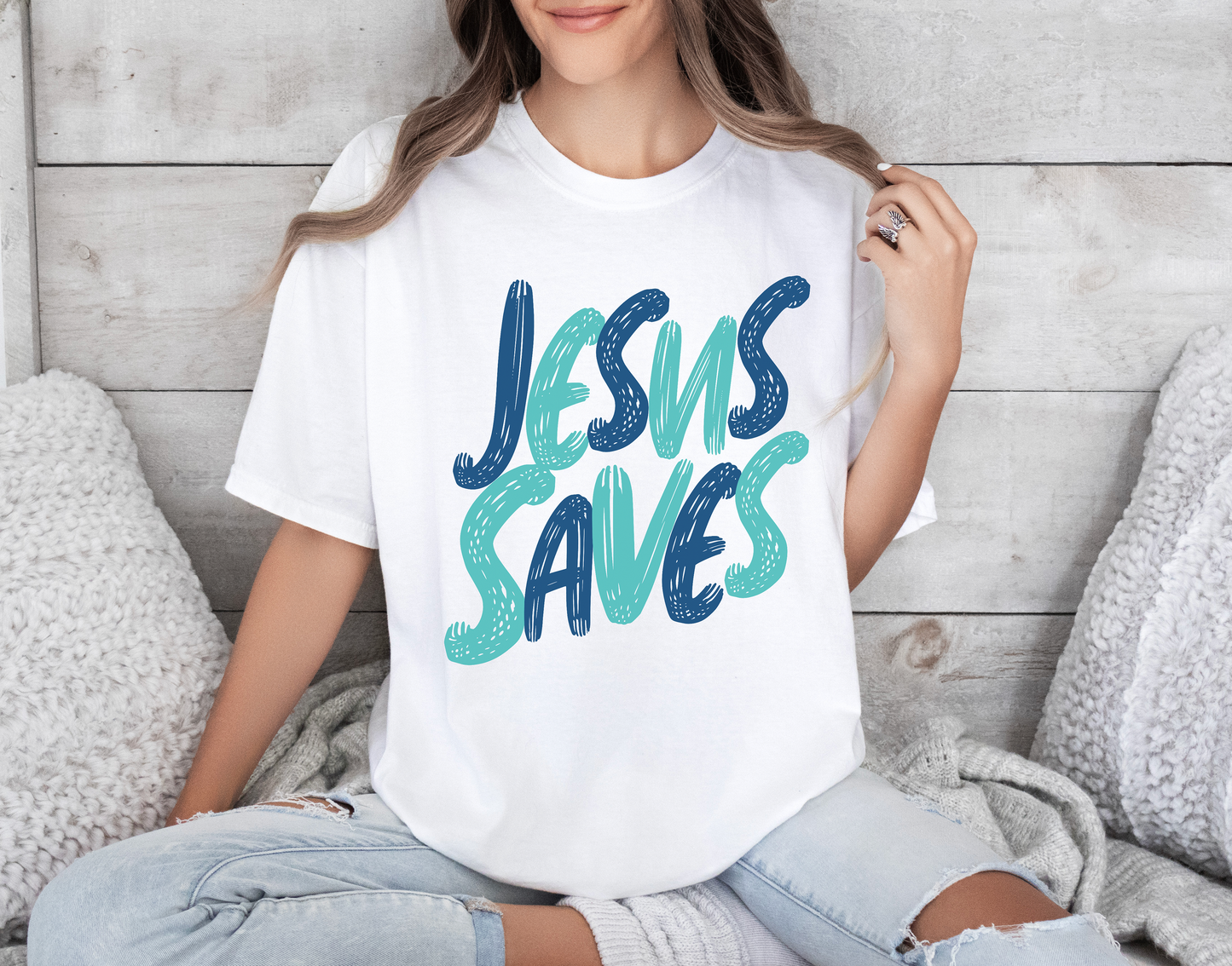 Unisex Jesus Saves Comfort Colors T-shirt