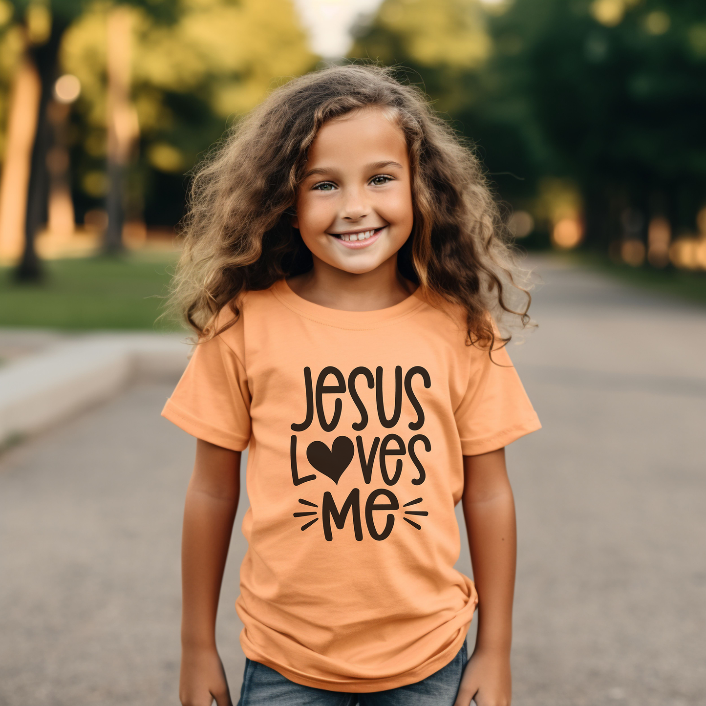 Jesus Loves Me Comfort Colors Youth Christian Tee