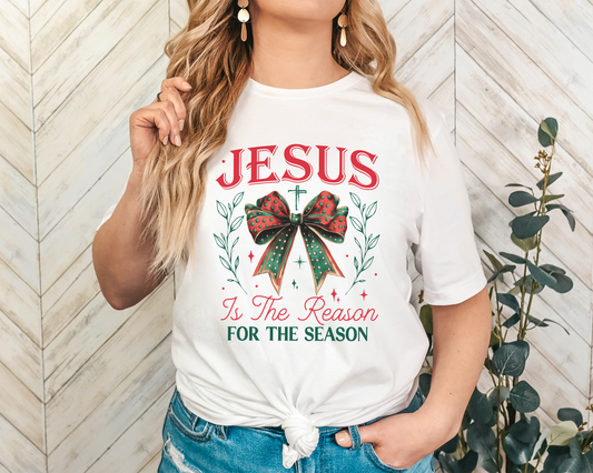 Jesus Is The Reason For The Season Soft Cotton Tee - Christian Christmas Shirt