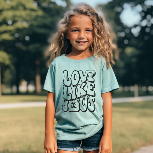 Love Like Jesus Comfort Colors Youth Christian Tee