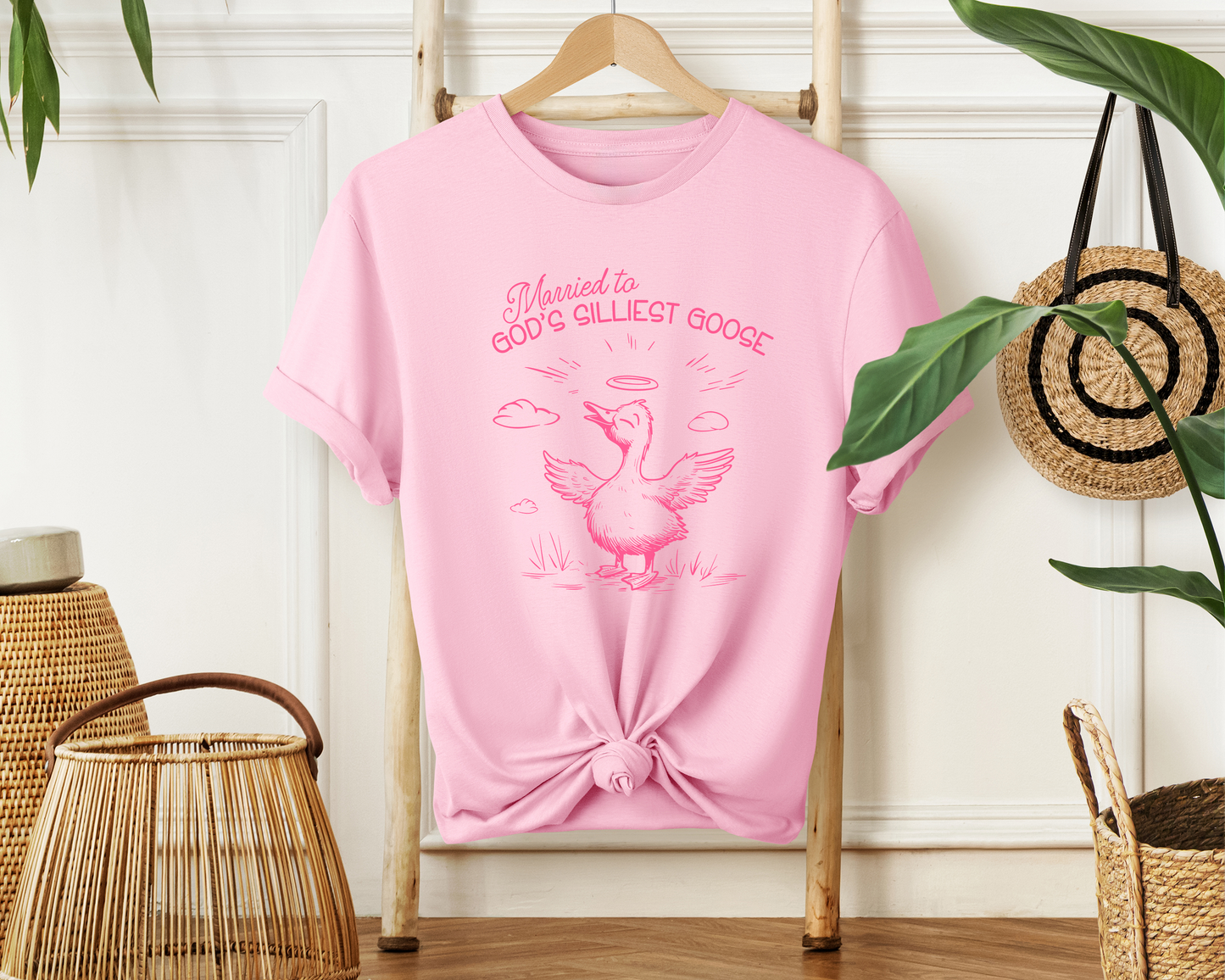 Married to God's Silliest Goose Softstyle T-shirt