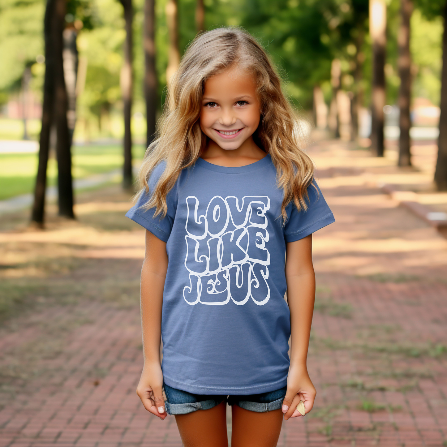 Love Like Jesus Comfort Colors Youth Christian Shirt