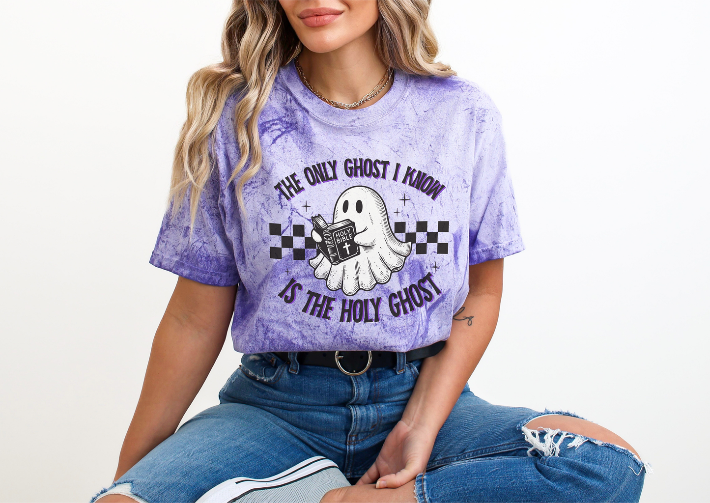 The Only Ghost I Know Is The Holy Ghost Comfort Colors Color Blast Shirt