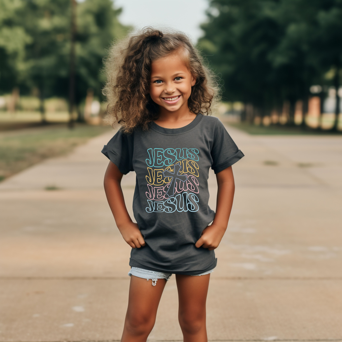 Jesus Comfort Colors Youth Christian Tee