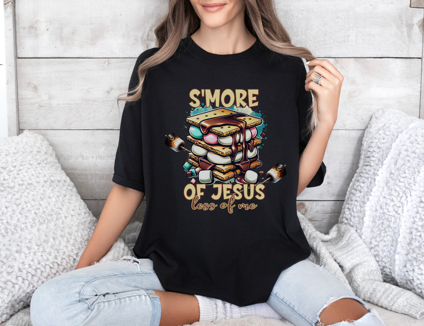 S'More of Jesus Less of Me Comfort Colors Shirt