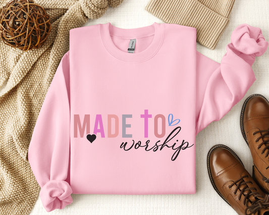 Made to Worship Christian Sweatshirt