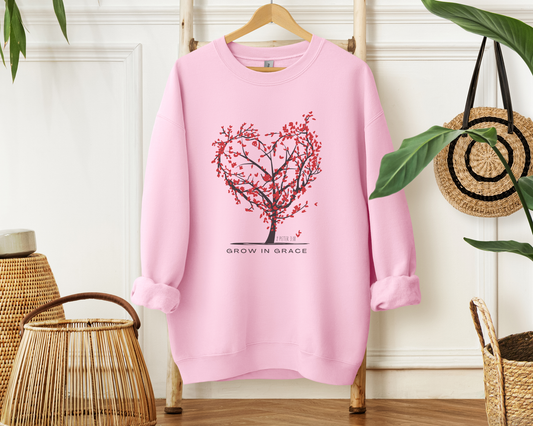 Grow in Grace Bible Verse Sweatshirt