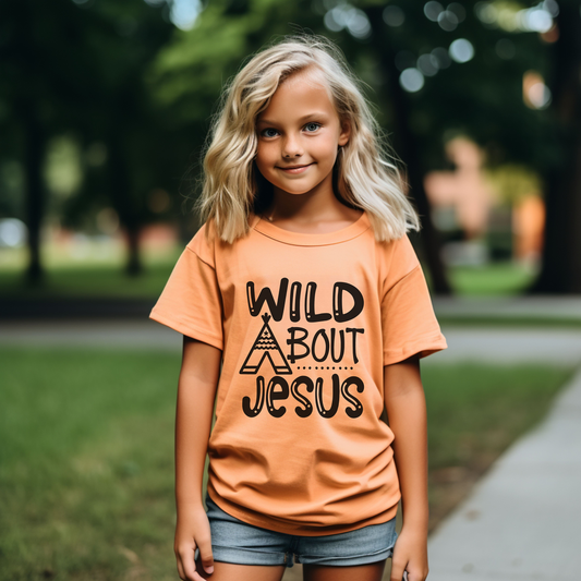 Wild About Jesus Comfort Colors Youth Christian T-shirt