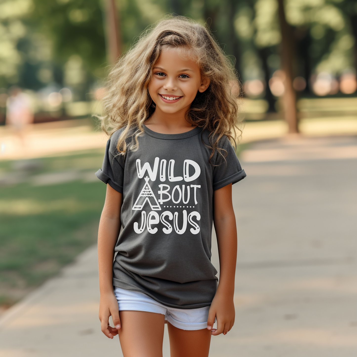 Wild About Jesus Comfort Colors Youth Christian Shirt