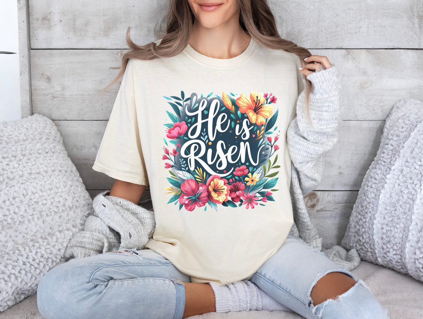 He is Risen Women's Comfort Colors Tee