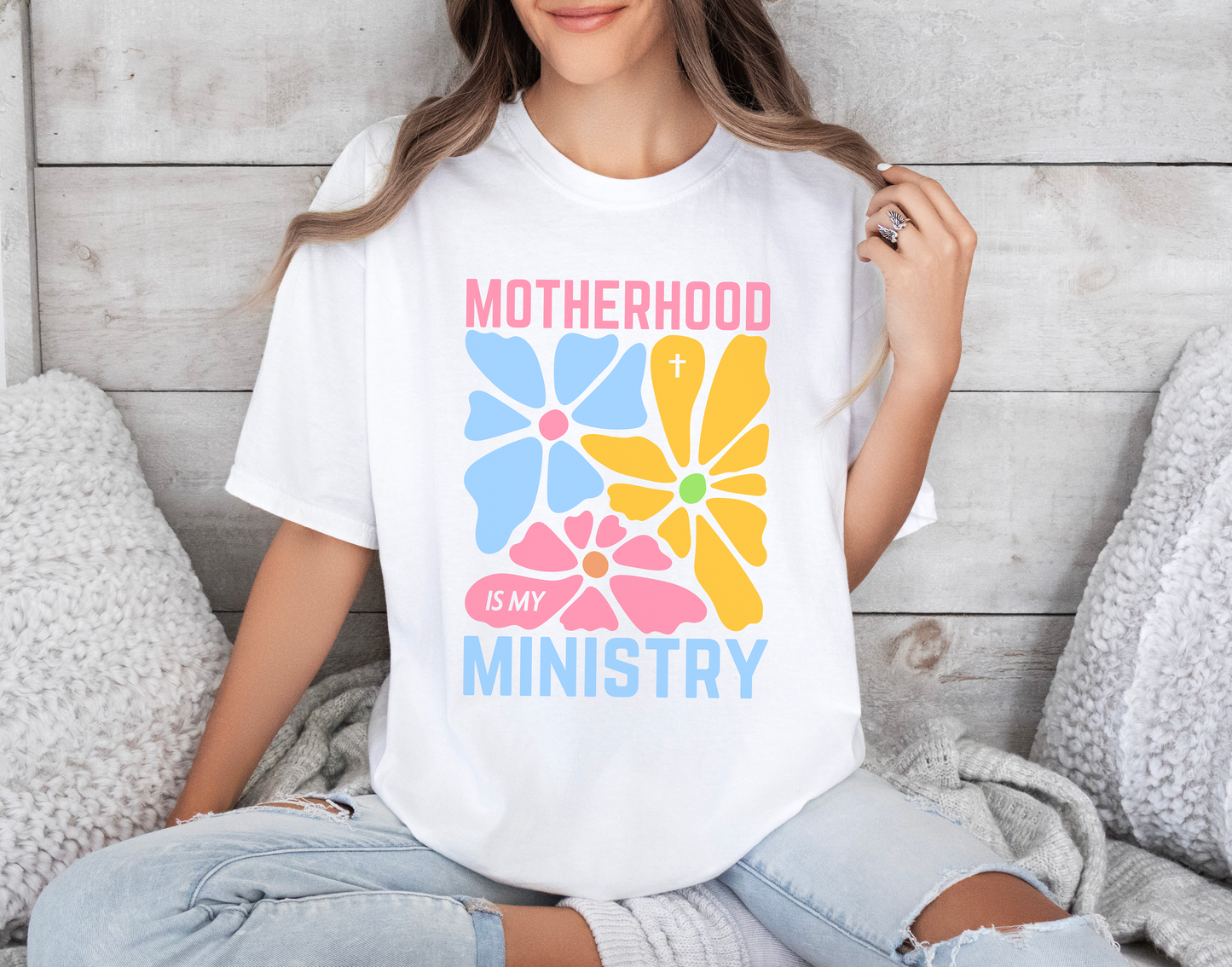 Motherhood is My Ministry Comfort Colors T-shirt