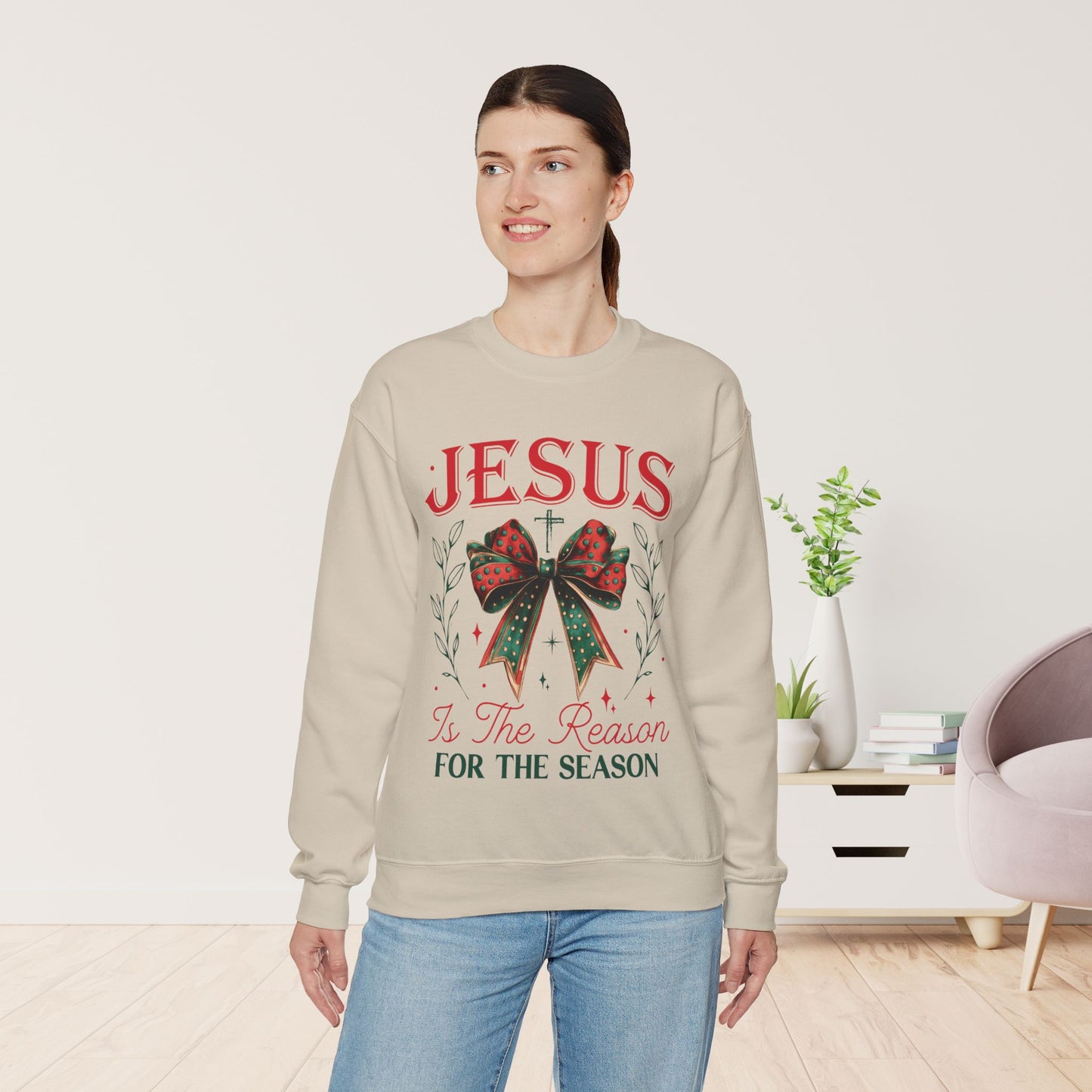 Jesus Is The Reason For The Season Christian Sweatshirt - Christmas Pullover