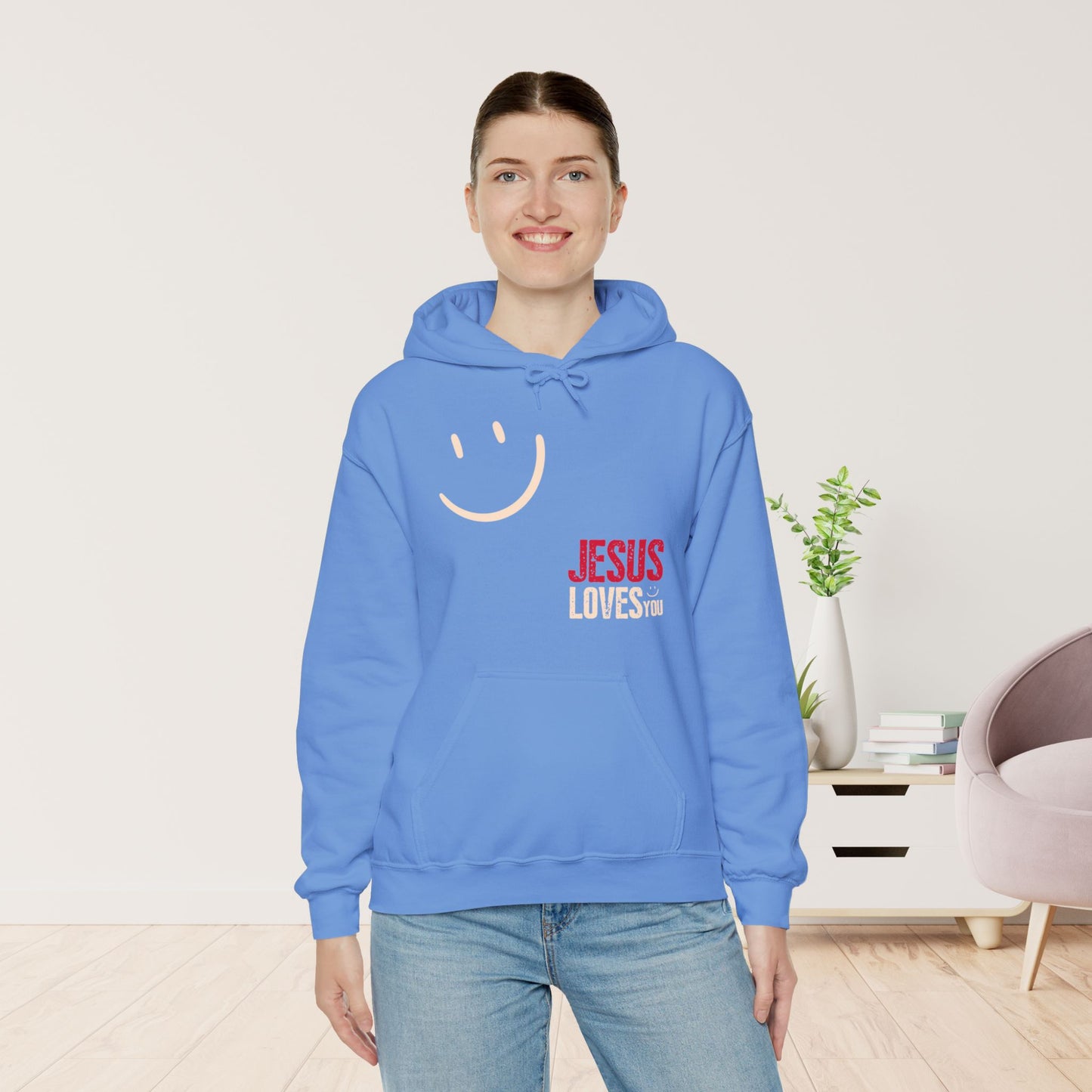 Trendy Jesus Loves You Unisex Hoodie