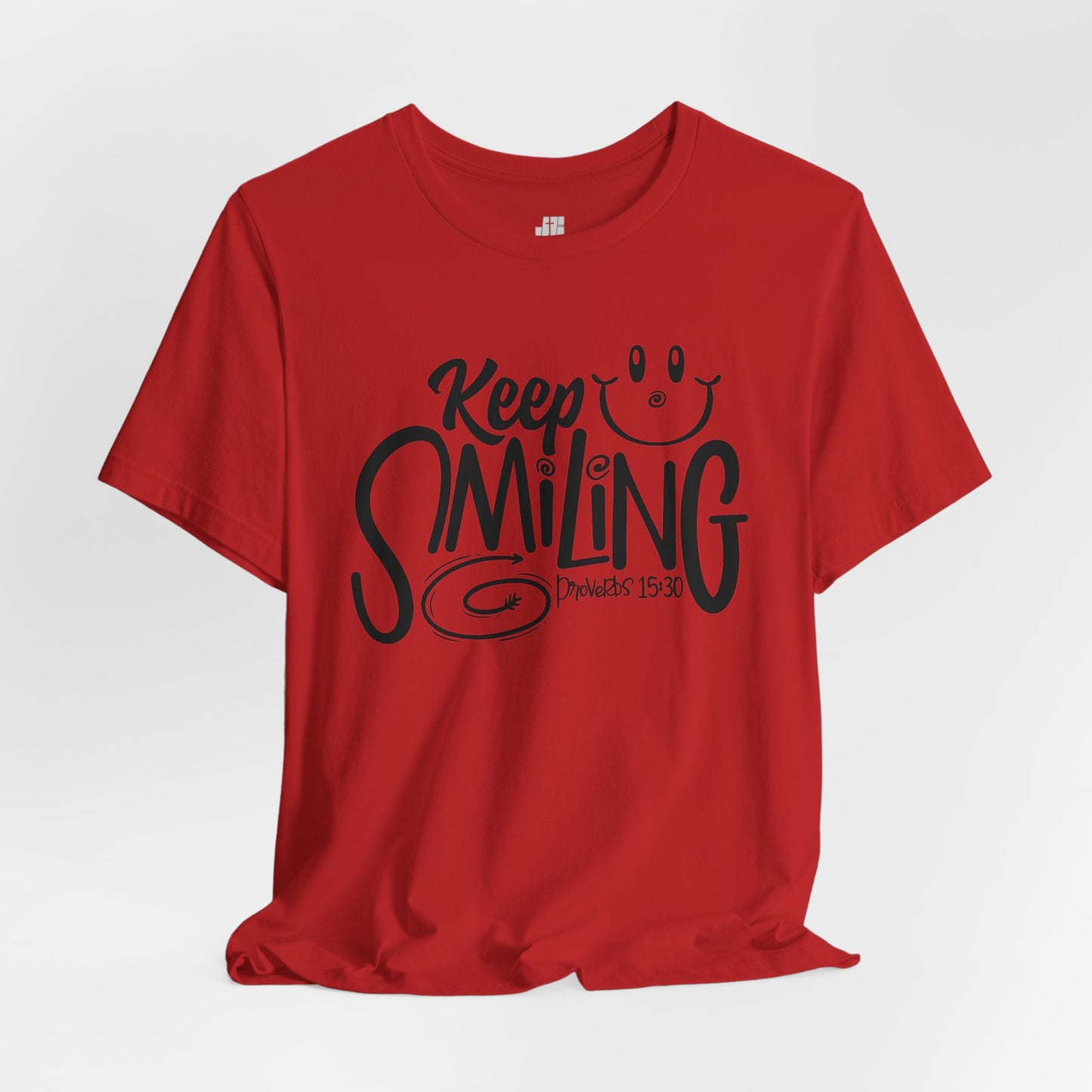 Keep Smiling Soft Cotton Tee - Bible Verse Christian Tee