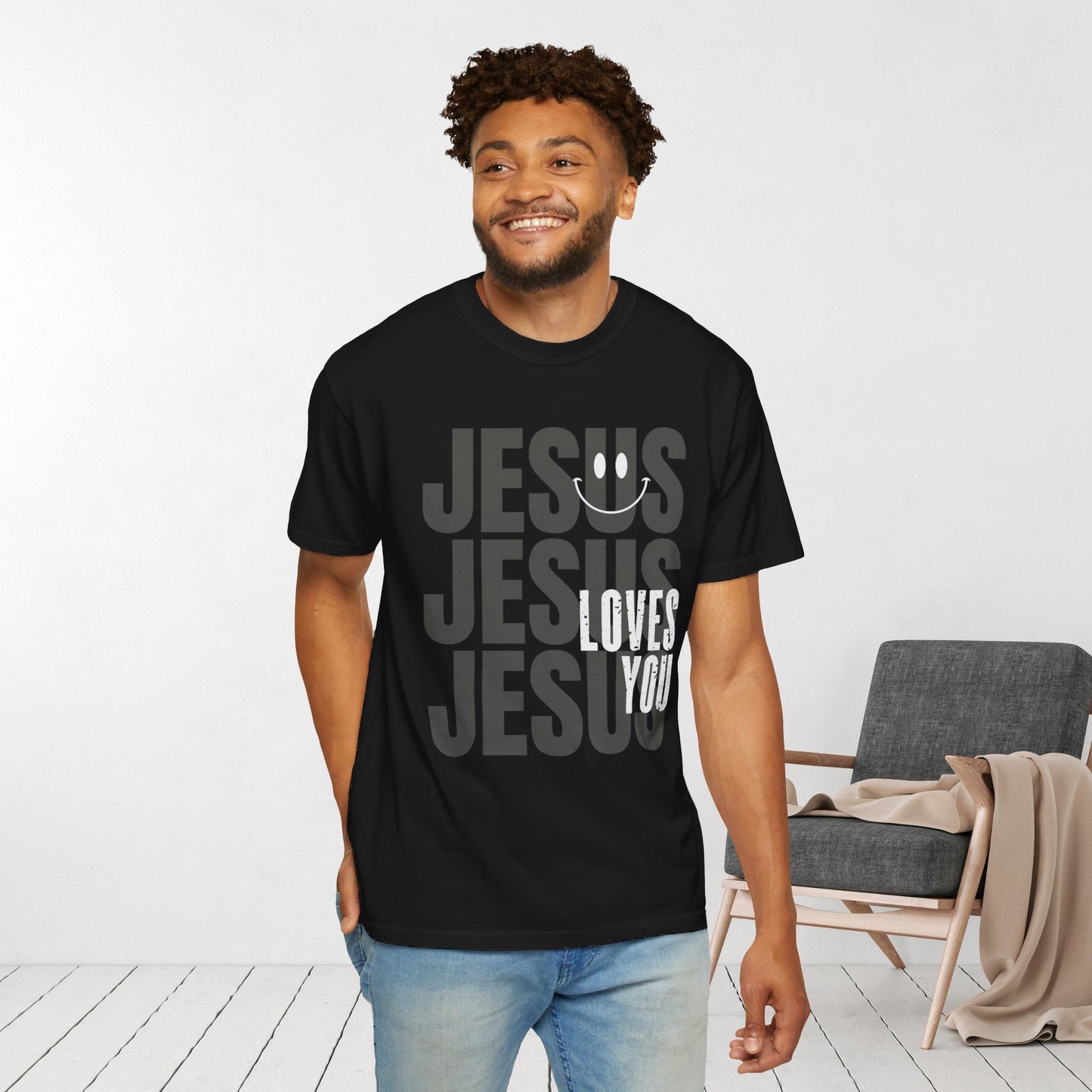 Jesus Loves You Comfort Colors Christian Shirt