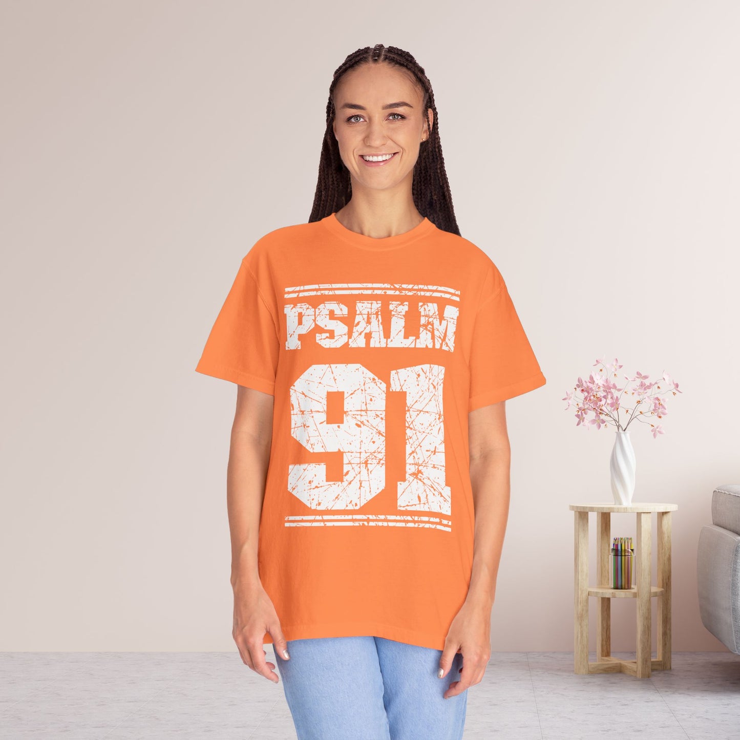 Psalm 91 Comfort Colors Christian Shirt - Bible Verse Shirt