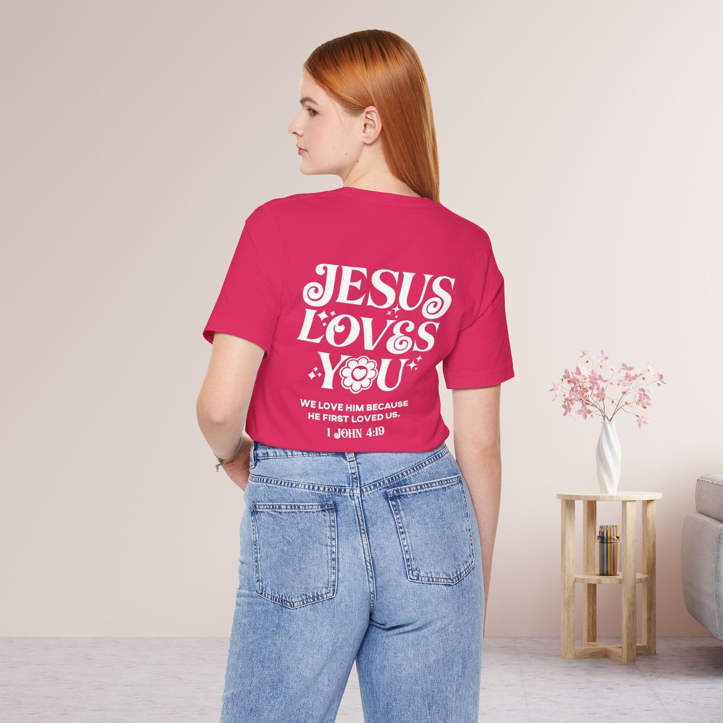 Jesus Loves You Soft Cotton Tee - Christian Tee