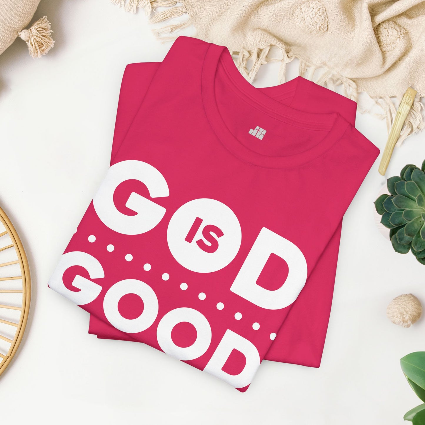 God Is Good All The Time Soft Cotton Tee - Christian Tee