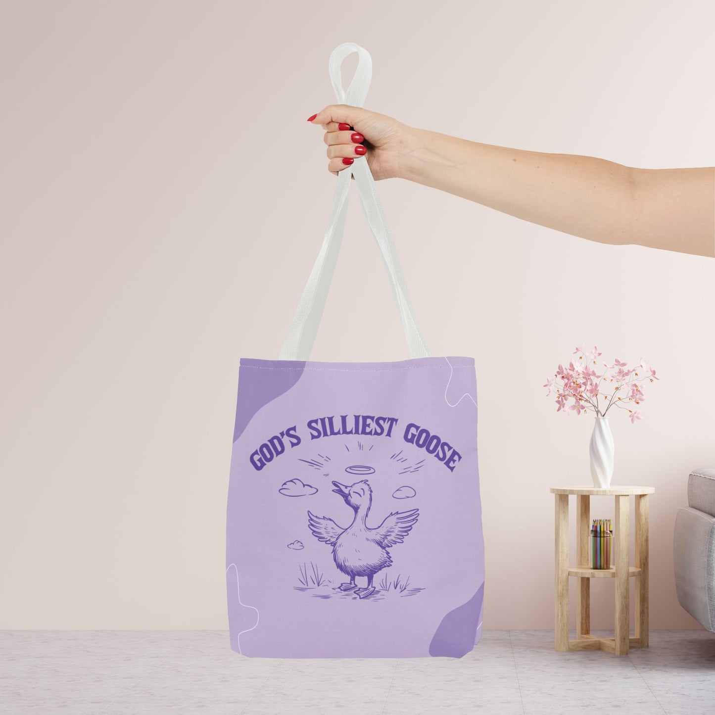 God's Silliest Goose Tote Bag - Christian Tote Bag