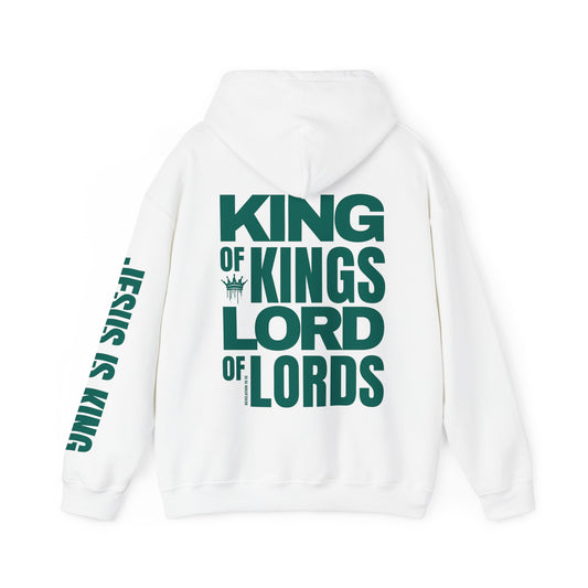 Jesus is King Hoodie - Revelation 19:16 Bible Verse Christian Hoodie