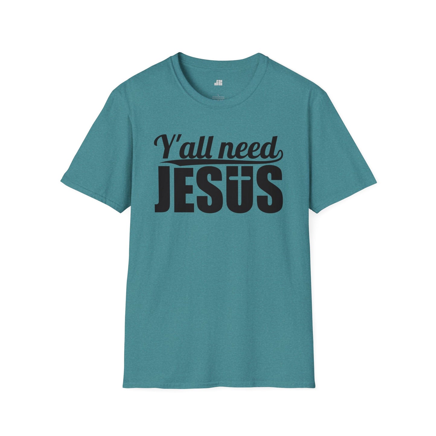 Y'all Need Jesus Softstyle T-shirt - Christian Shirt