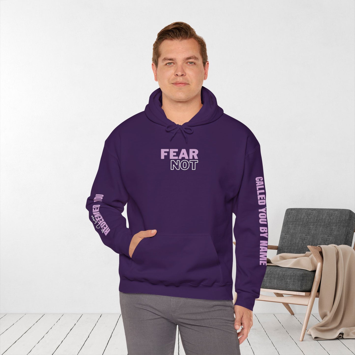 Fear Not For I Have Redeemed You Hoodie - Isaiah 43:1-2 Bible Verse Christian Hoodie