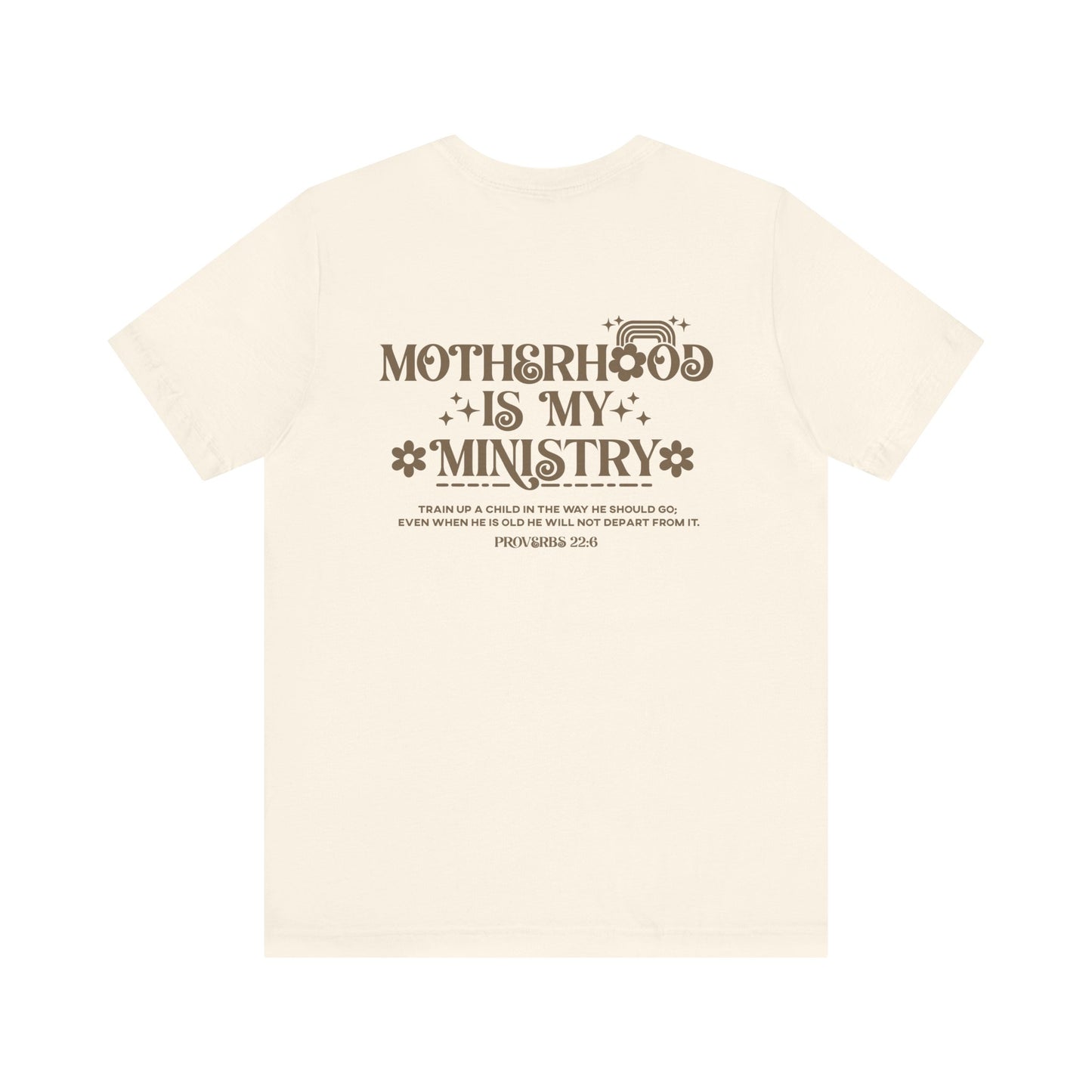 Motherhood is My Ministry Christian Soft Cotton Tee