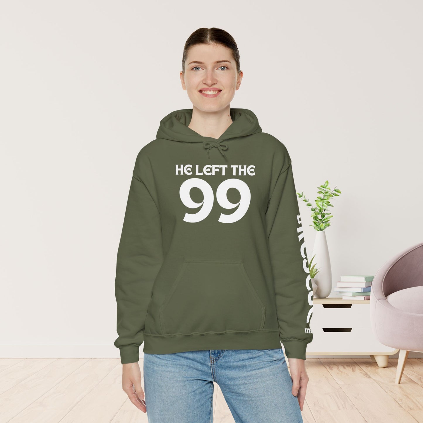 He Left the 99 to Rescue Me Hoodie - Unisex Christian Hoodie