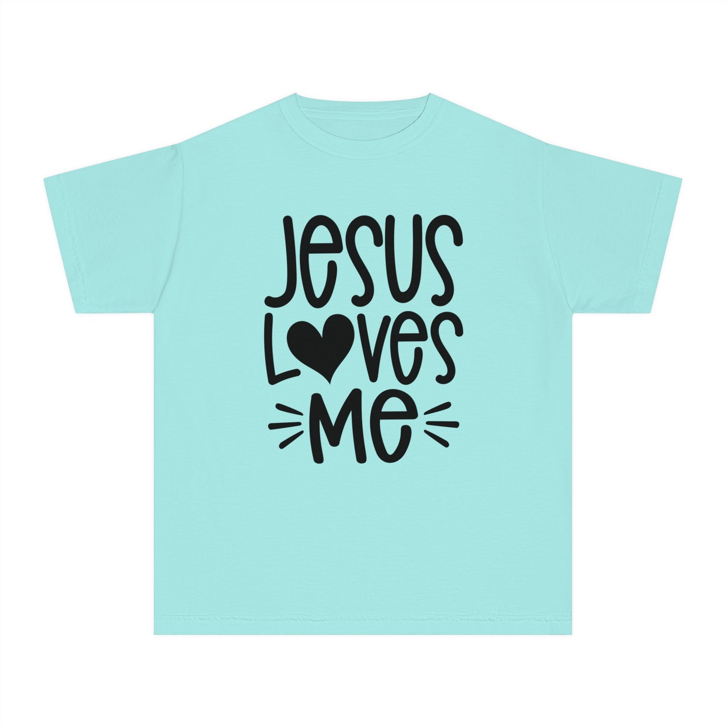 Jesus Loves Me Comfort Colors Youth Christian Tee