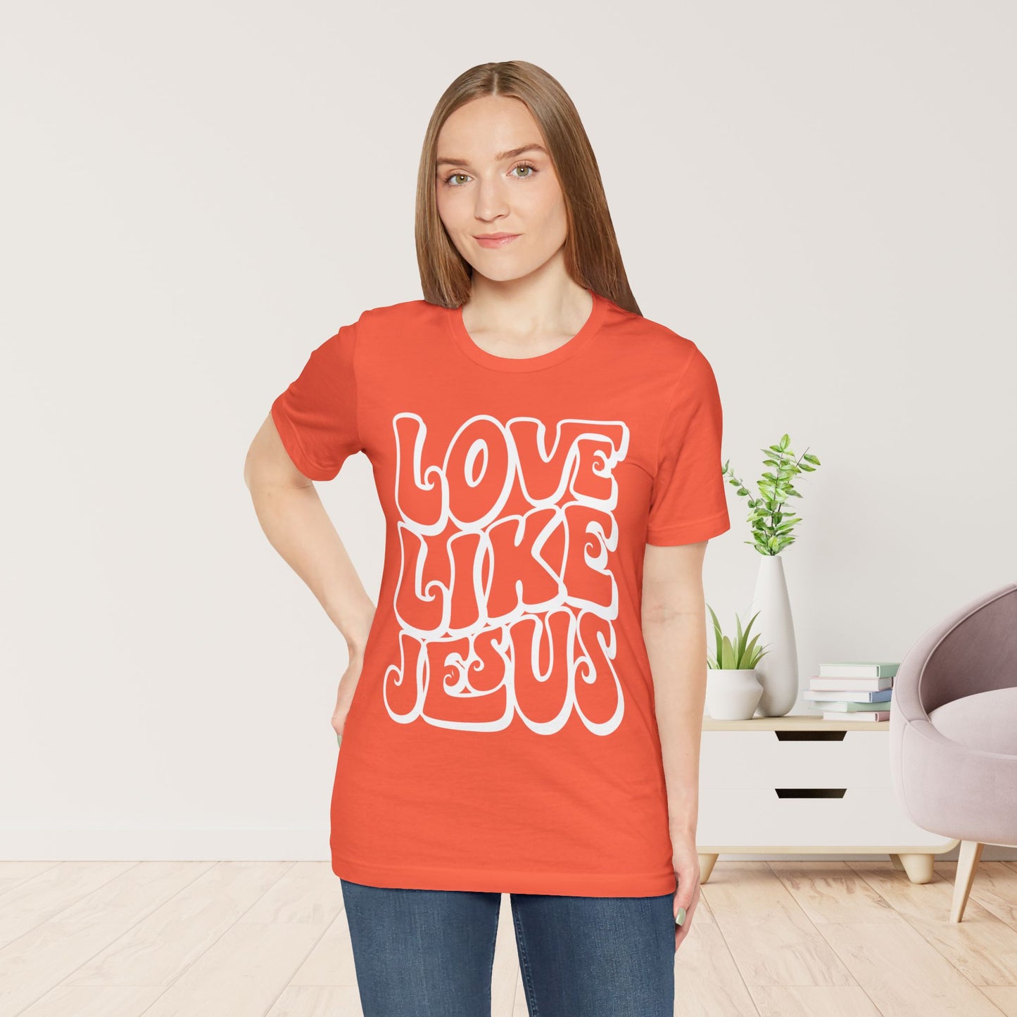 Love Like Jesus Soft Cotton Tee - Christian Shirt