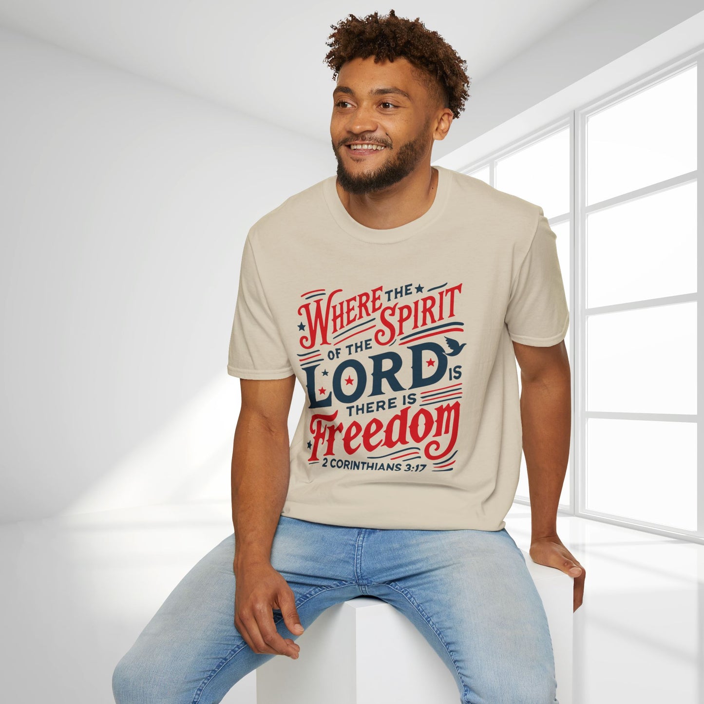 Where The Spirit of The Lord Is There is Freedom Softstyle T-shirt