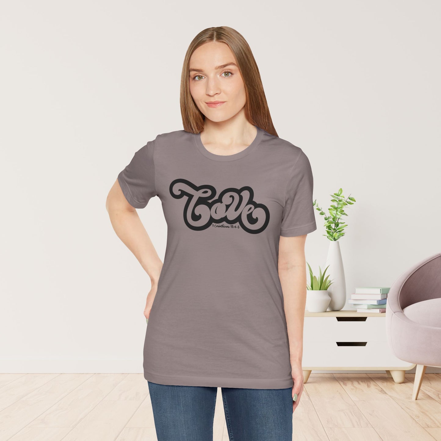 Love Shirt - Bible Verse Christian Soft Cotton Tee