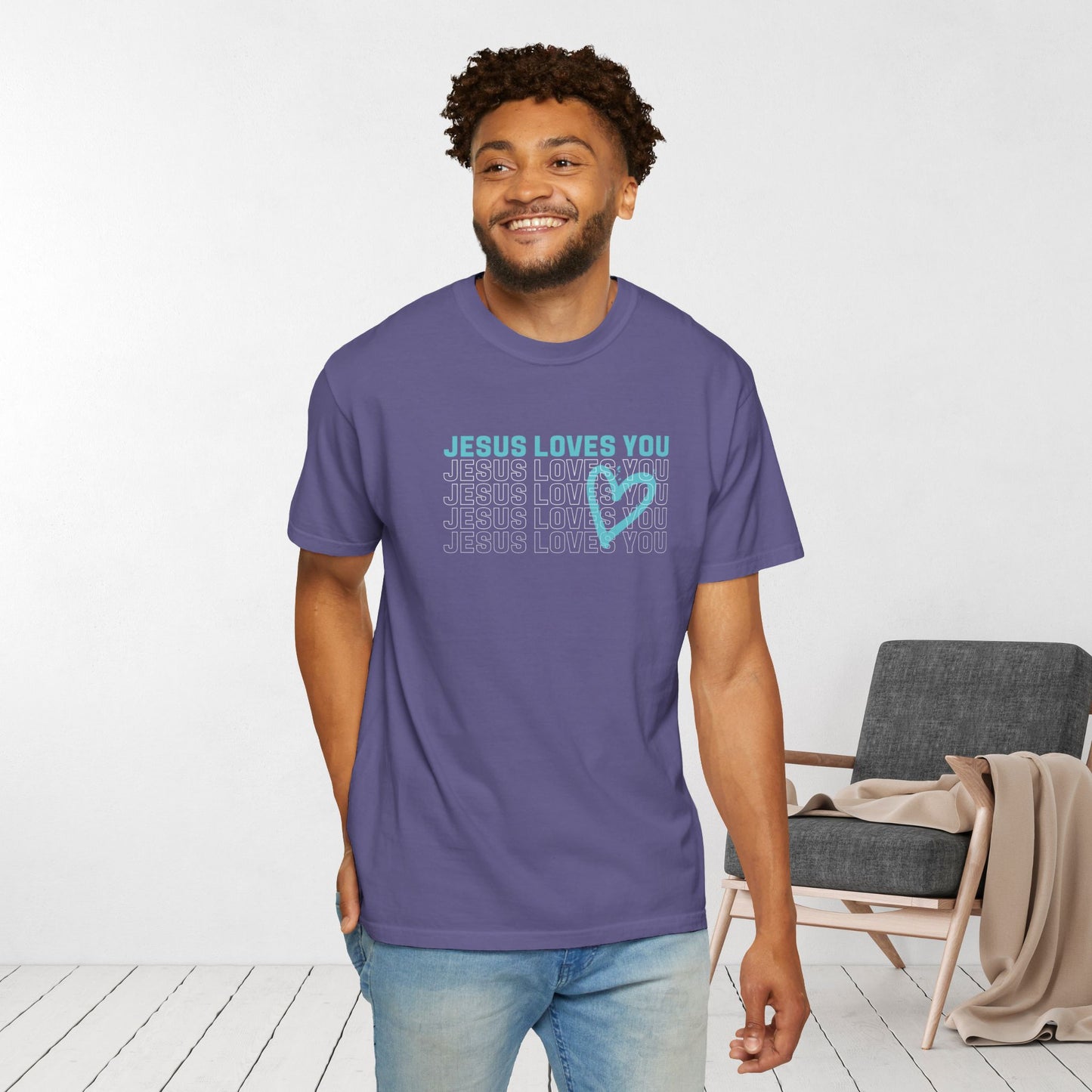 Comfort Colors Jesus Loves You Shirt