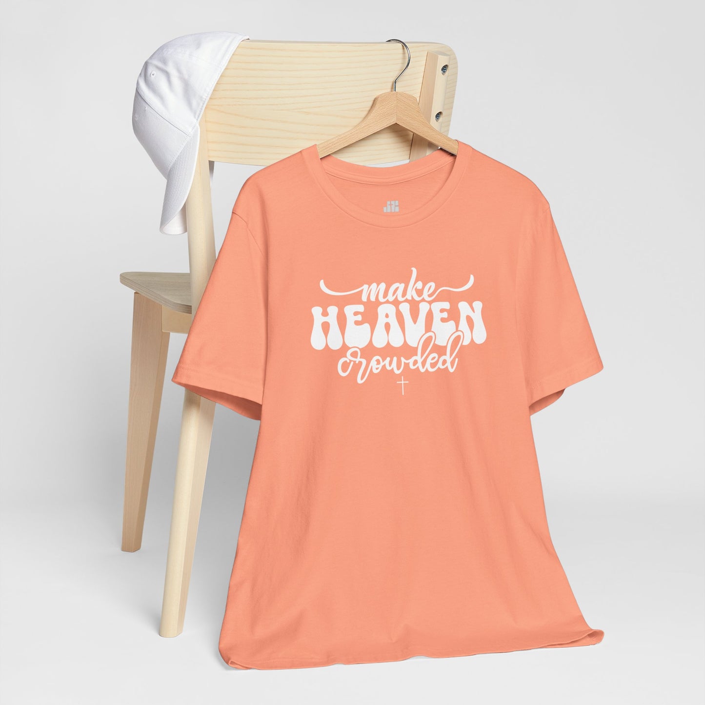 Make Heaven Crowded Soft Cotton Tee - Christian Tee