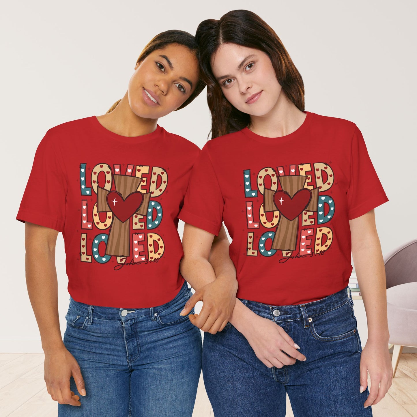 Loved John 3:16 Soft Cotton Tee