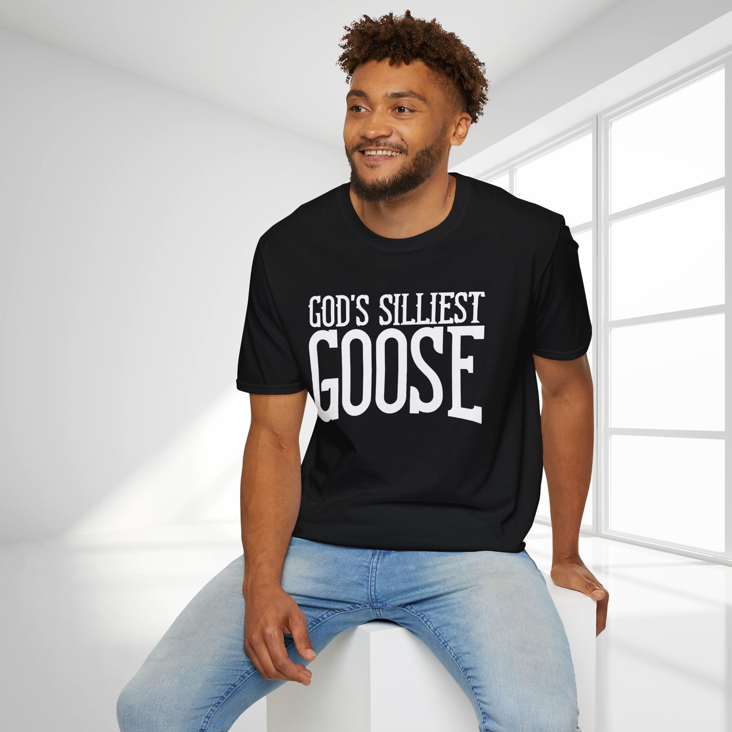 Unisex God's Silliest Goose Softstyle T-shirt