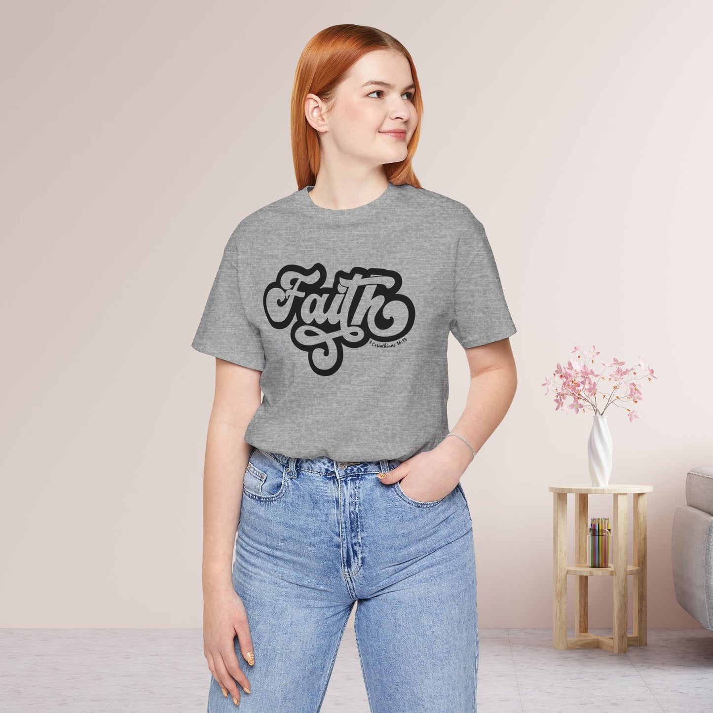 Faith Shirt - Bible Verse Christian Soft Cotton Tee