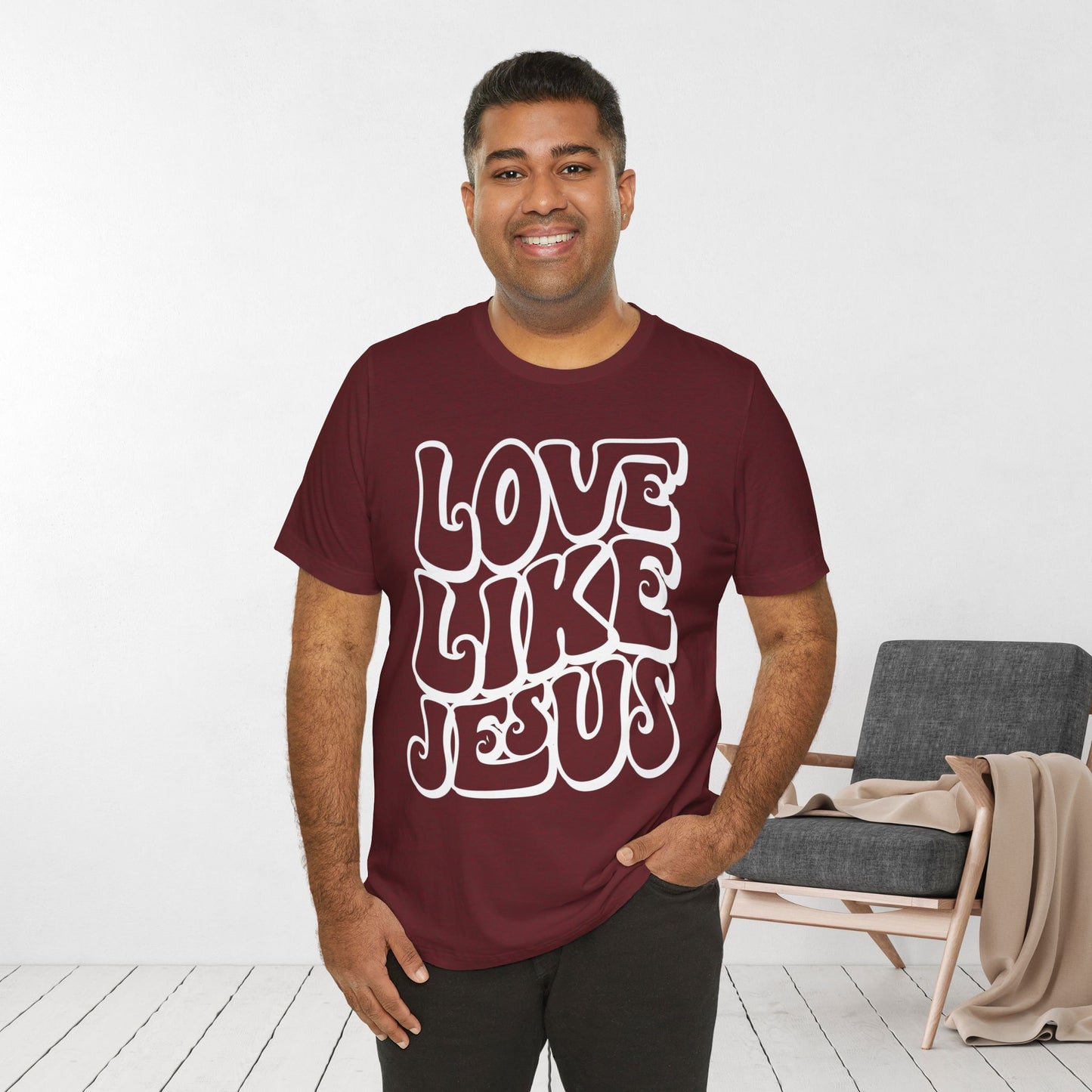 Love Like Jesus Soft Cotton Tee - Christian Shirt