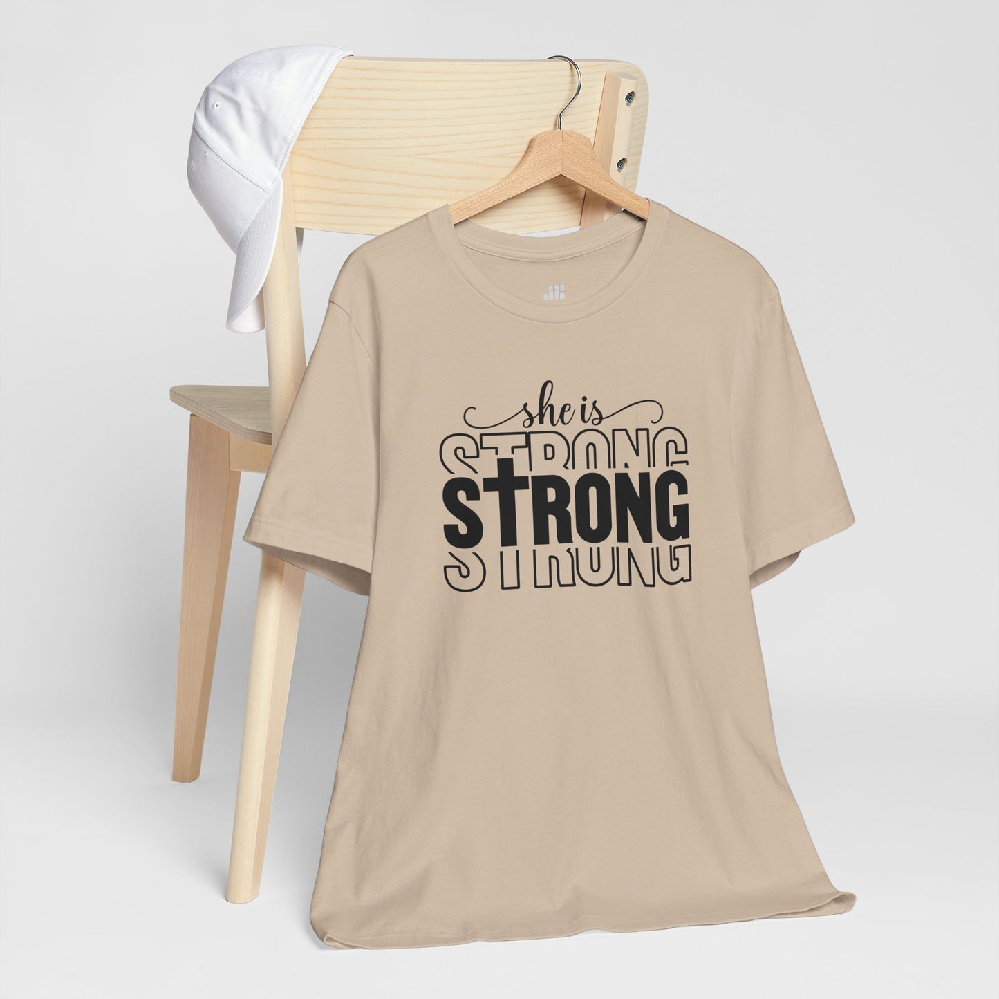 She is Strong Christian Soft Cotton Tee