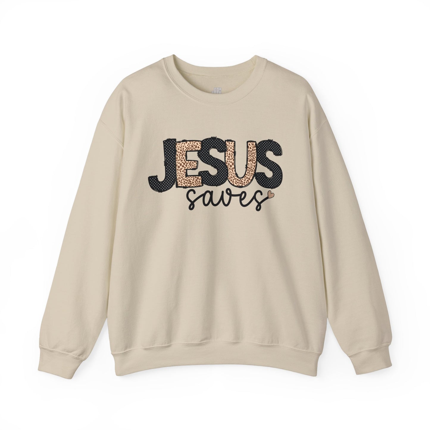 Jesus Saves Sweatshirt - Christian Crewneck Pullover