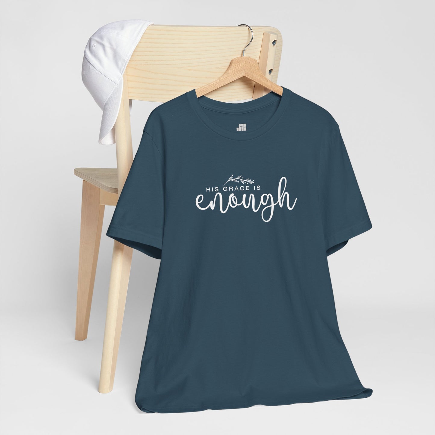 His Grace is Enough Soft Cotton Tee - Christian Shirt