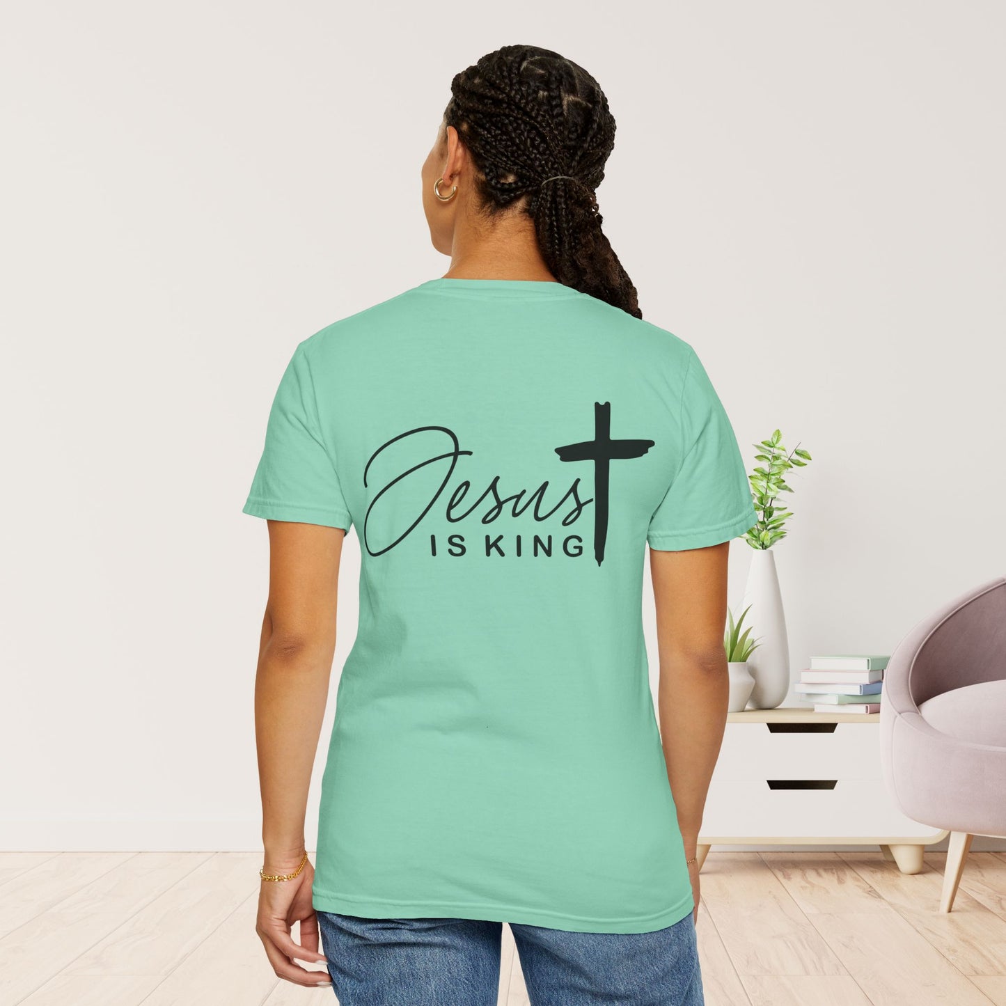 Comfort Colors Jesus is King Christian Tee