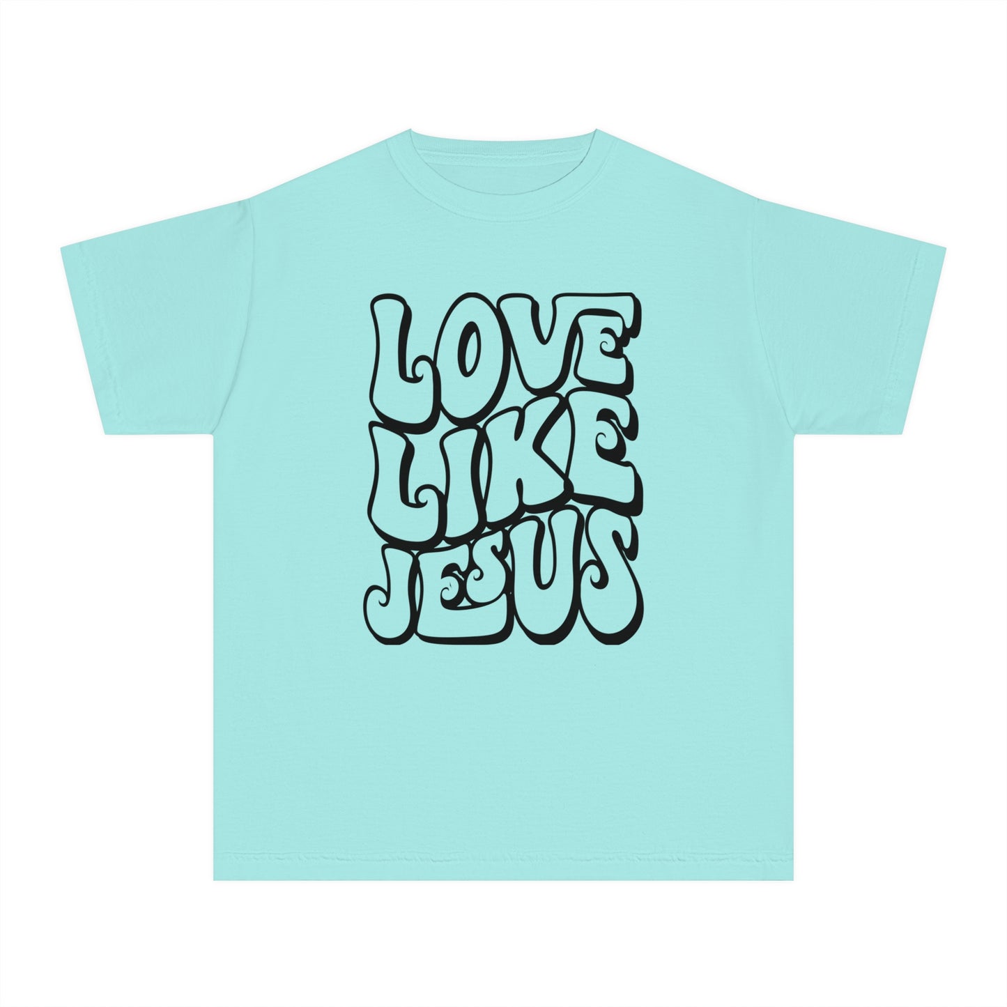 Love Like Jesus Comfort Colors Youth Christian Tee