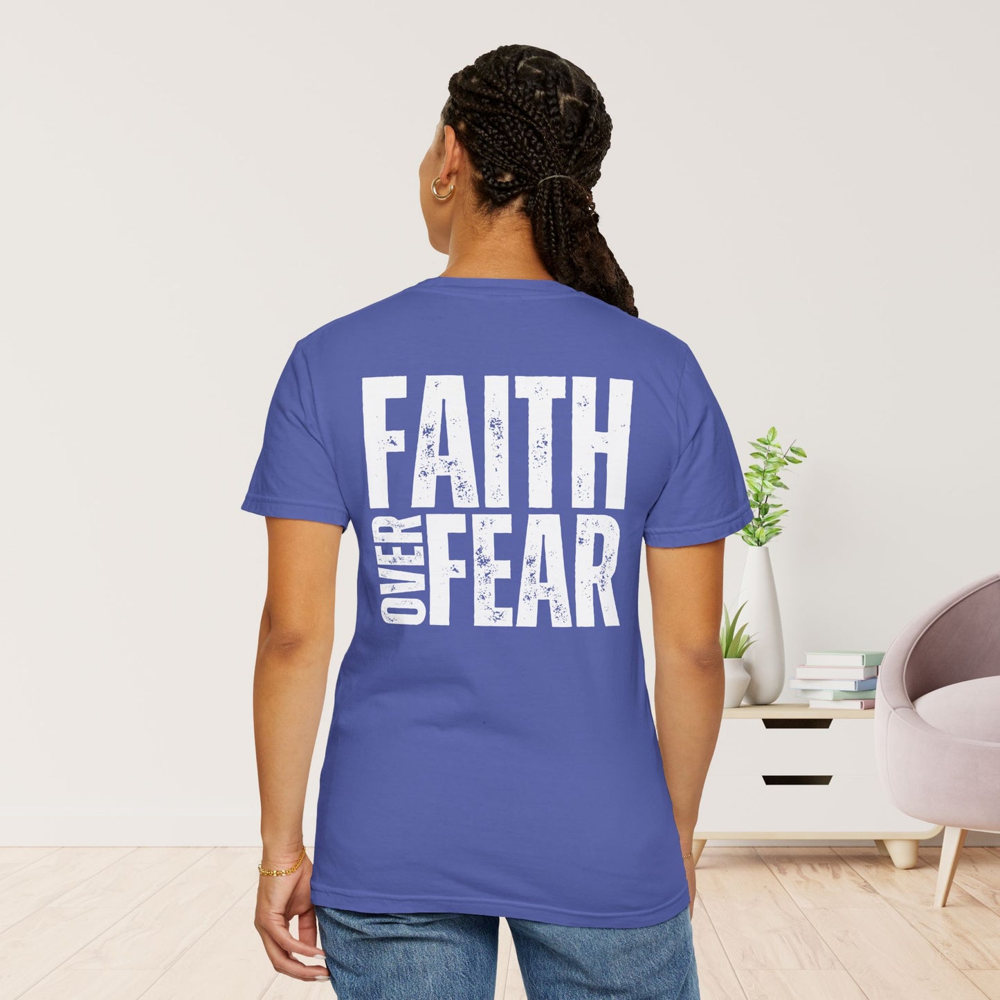 Comfort Colors Faith Over Fear Christian Shirt