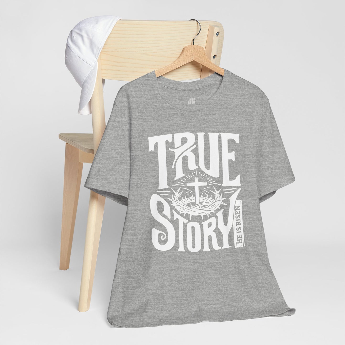 True Story He is Risen Christian Soft Cotton Tee - Easter Shirt