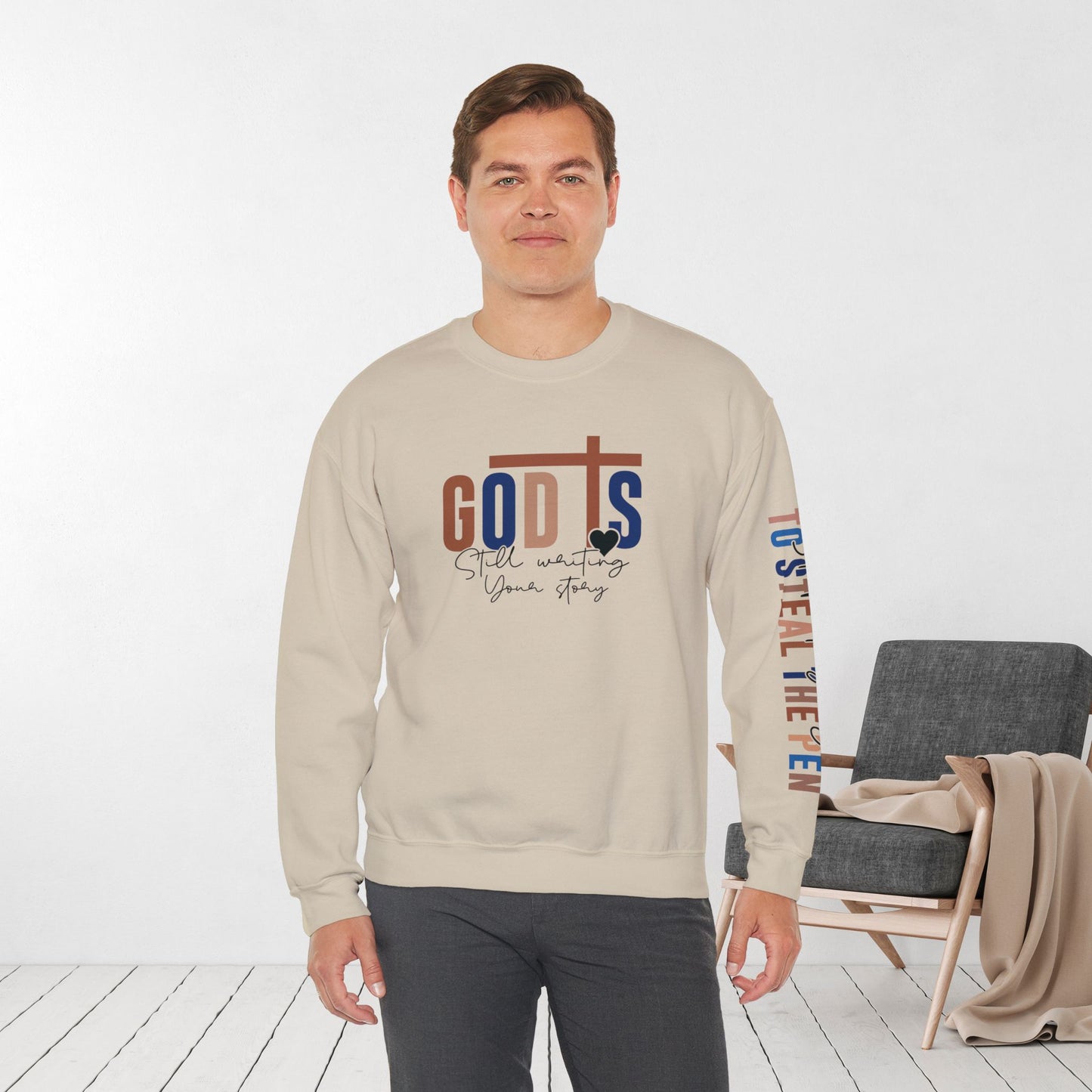 Blue God is Still Writing Your Story Christian Sweatshirt